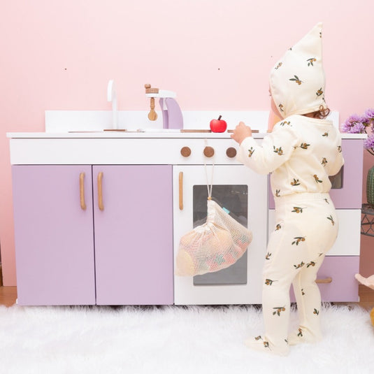 cocinita hecha en madera