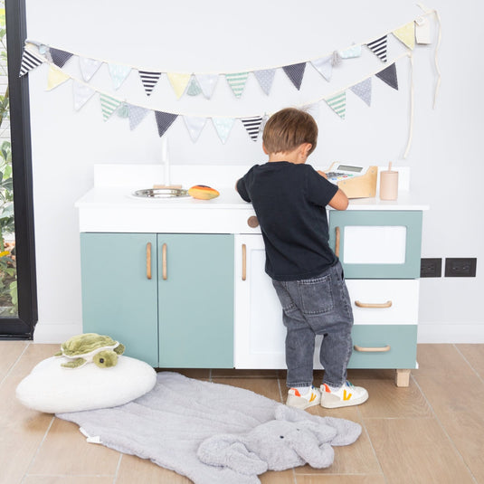 cocinita de madera para niño