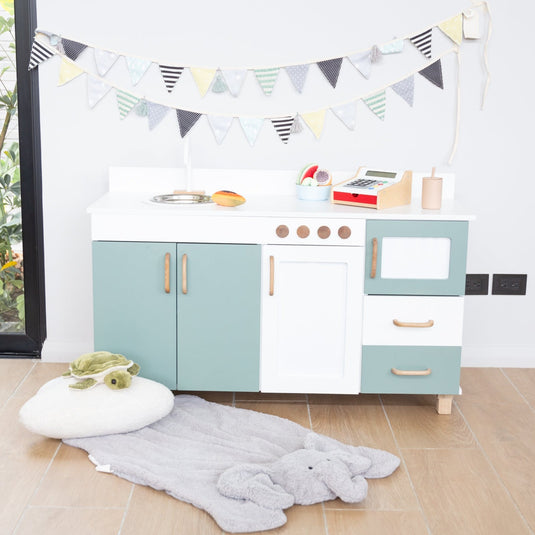 cocinita de madera para jugar