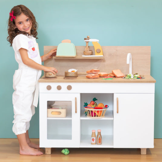 cocinita de madera para niños