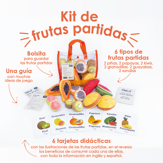 Kit frutas partidas TINELA